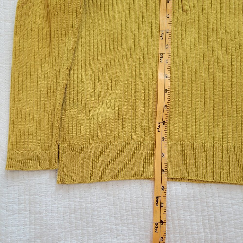 Gino Paoli Vintage Ribbed Knit Sweater Gold / Mustard - Picture 4 of 10